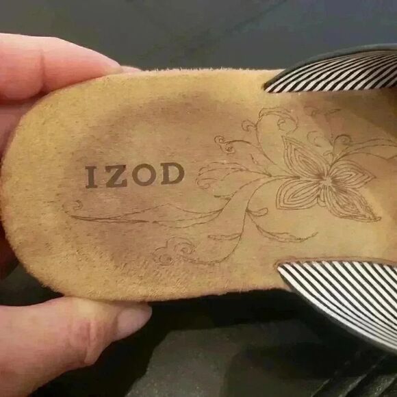 𝅺Izod Women's Black Alyssa Strap Slides - Picture 8 of 9